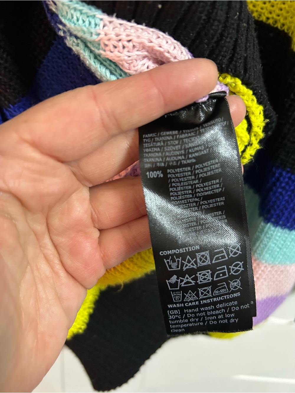 Killstar Black Striped Neon Open-Front Cardigan - Picture 6 of 6